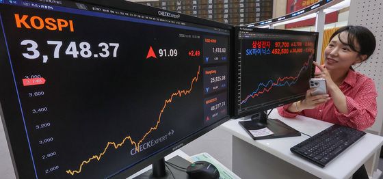 삼전·하이닉스 상승세에 새 역사 쓴 코스피