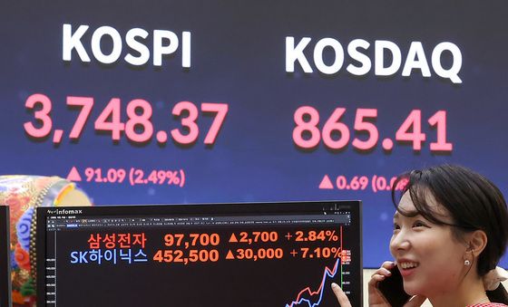 삼전·하이닉스 상승세에 새 역사 쓴 코스피