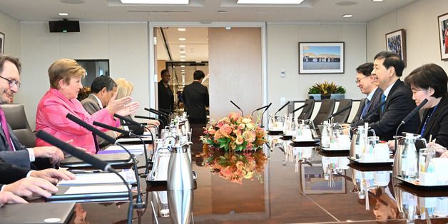 구윤철 부총리, IMF총재와 면담