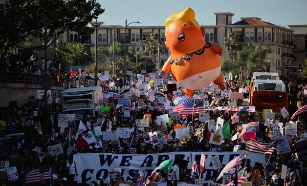 [포토] LA에서 열린 '노 킹스' 시위