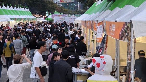 구미 푸드 페스티벌 '인산인해'