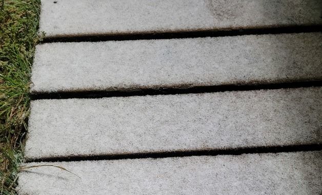 강원 설악산 고지대에 첫눈