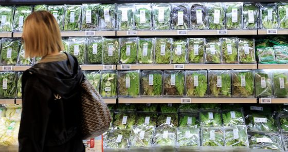 물가상승, 상추값 38.9% 급등