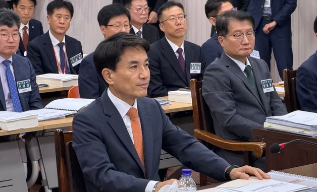 [국감]국정감사 받는 김진태 강원도지사