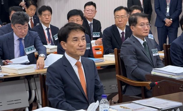 [국감]국정감사 받는 김진태 강원도지사