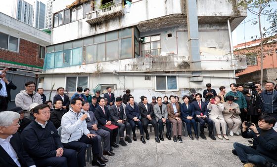 부동산 대책 현장회의 발언하는 오세훈 서울시장