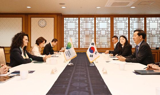 구윤철 부총리, 녹색기후기금 사무총장과 면담