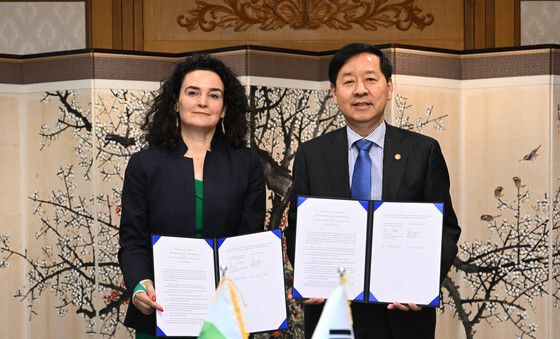 구윤철 부총리, 녹색기후기금 사무총장과 양해각서 서명