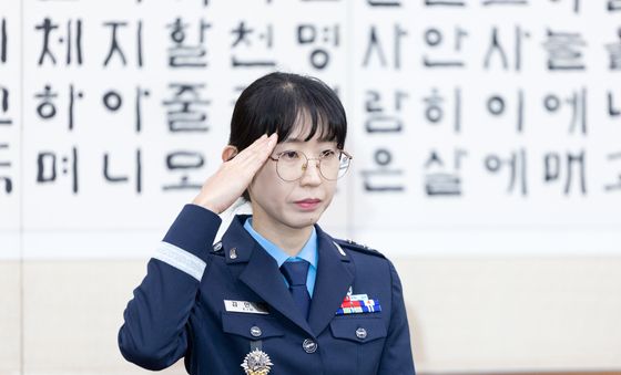 [국감] 증인 출석한 김민정 공군 중령