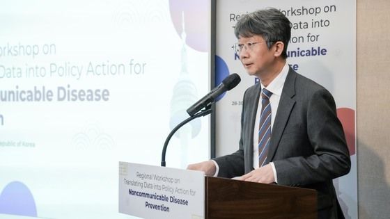 환영사하는 임승관 질병관리청장