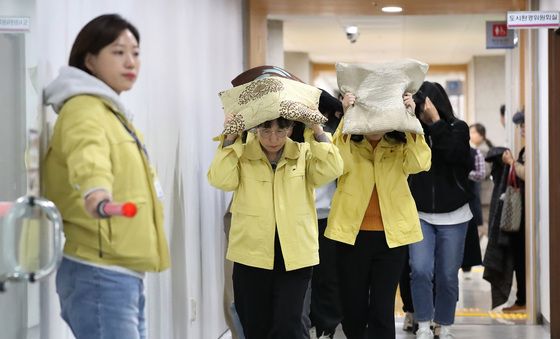 대구 달서구, 지진 대피 훈련