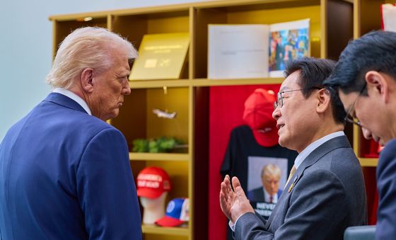 한미 정상 대화