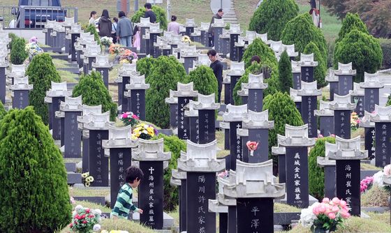 추석 연휴 성묘객들