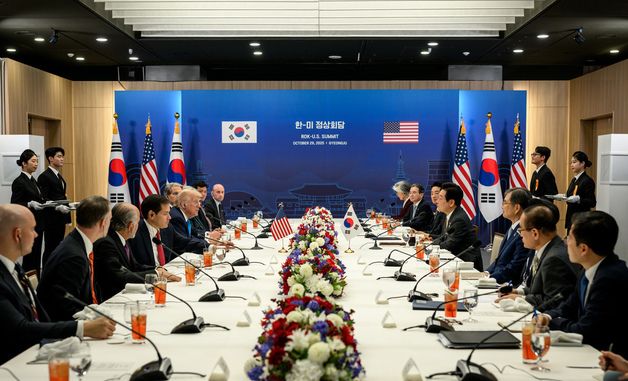 [포토]한미 정상회담에서 모두 발언하는 트럼프 美대통령