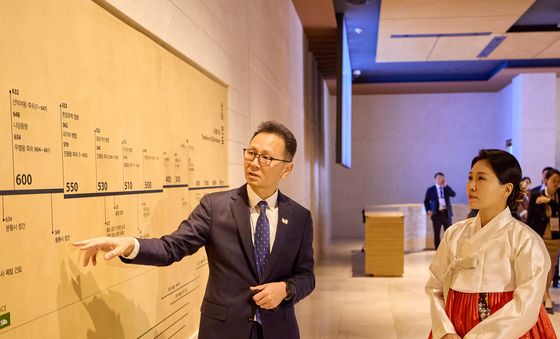 김혜경 여사, 국립경주박물관 전시 관람