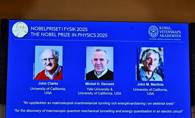노벨물리학상에 '양자역학' 클라크·데보레·마티니스
