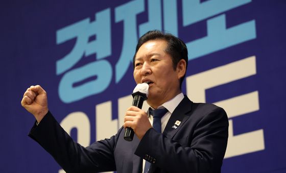 더불어민주당 지역위원장 워크숍 발언하는 정청래 대표