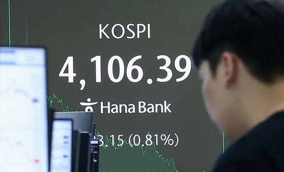 코스피, 4100선 회복