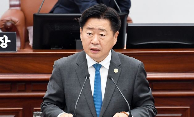 시정연설하는 오영훈 제주지사