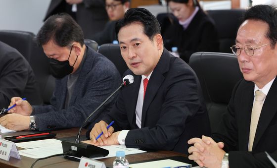 장동혁 국민의힘 대표, 소상공인들과 간담회
