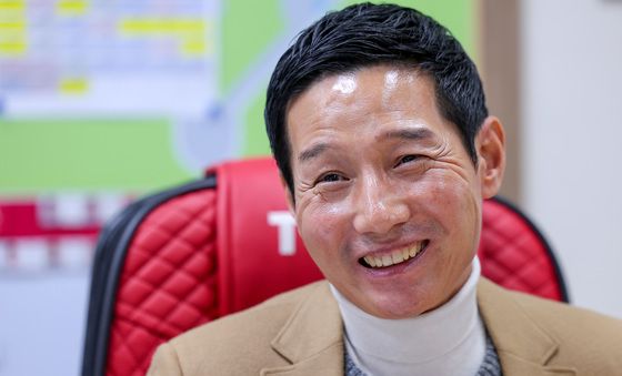 '통합우승' 염경엽 감독의 미소