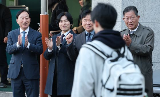 수험생 응원하는 설동호 대전시교육감