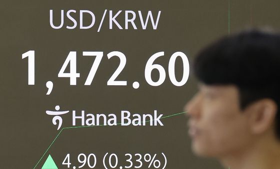 주가 급락과 함께 오르는 환율