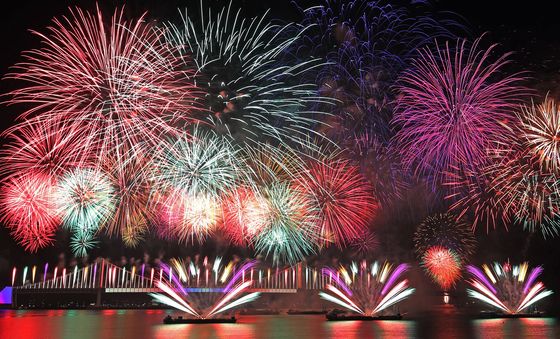 20돌 맞은 부산불꽃축제 '화려한 축포'