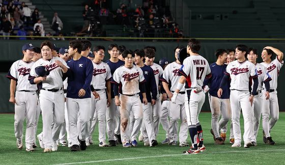 극적 무승부로 경기 마친 야구대표팀
