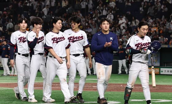 무승부로 경기 마친 야구대표팀