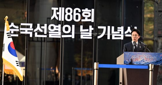 김민석 총리, 제86회 순국선열의 날 기념식 기념사