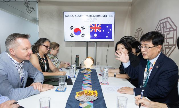 김성환 장관, 호주 기후변화에너지환경수자원부 장관 면담