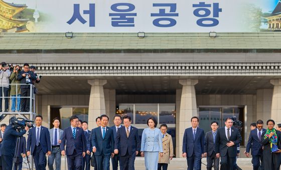 서울공항 도착한 이재명 대통령