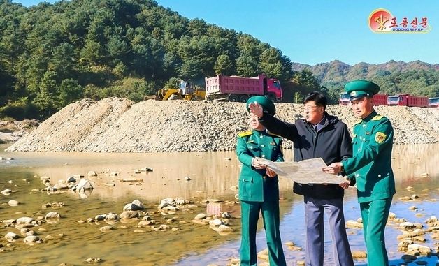 북한 운산군, 국토관리정책 따라 강하천 정리 공사 꾸준히 진행