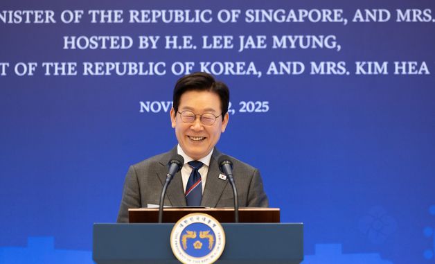 인사말 하는 이재명 대통령