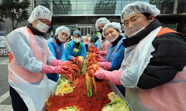 취약계층에 전달될 김장김치