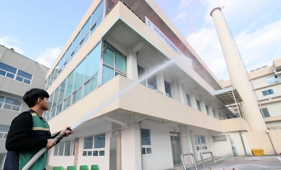 대전 중구청 청사 화재대비 합동 소방훈련