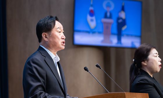김준혁 의원 '광화문 국가 상징 공간 조성 중단 촉구' 기자회견