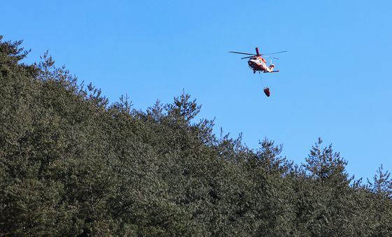 '산불 진화를 위해'