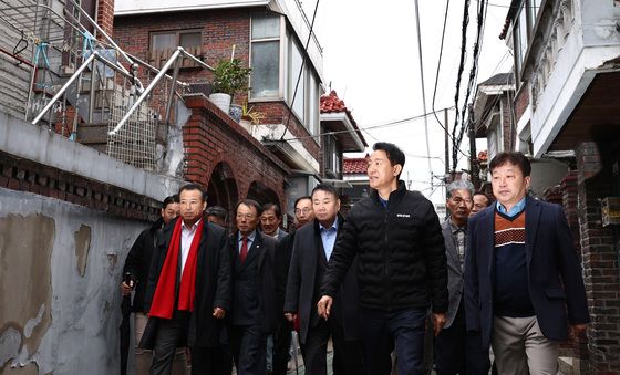 오세훈 시장, 중화동 모아타운 예정지 방문