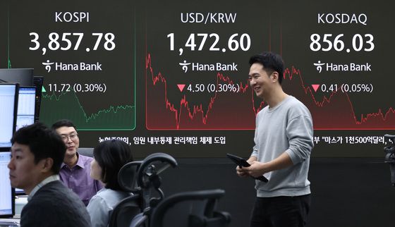 코스피 3850선 회복…코스닥 약보합 마감