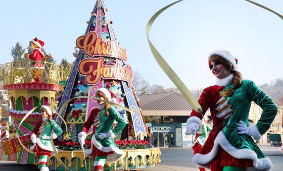 에버랜드에서 즐기는 크리스마스 분위기