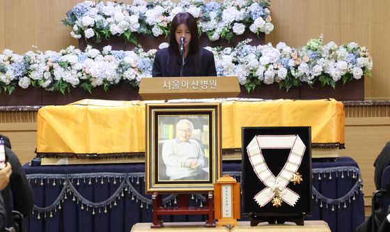 고 이순재 영결식, 추도사하는 하지원