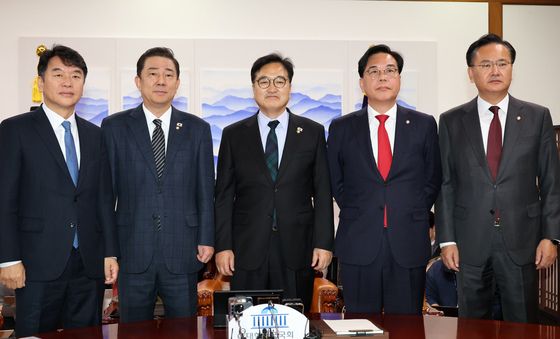 우원식 국회의장 주재 여야 원내대표 회동