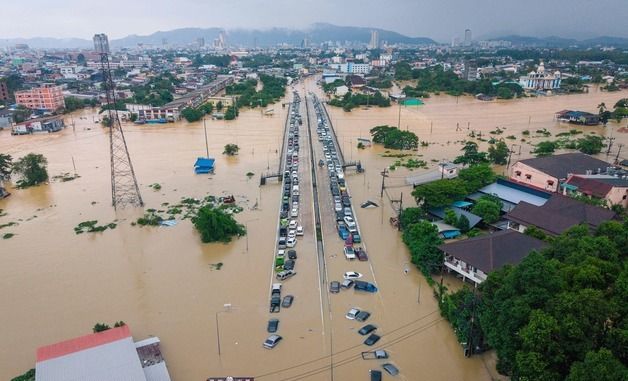 [포토] 홍수가 발생한 태국 남부