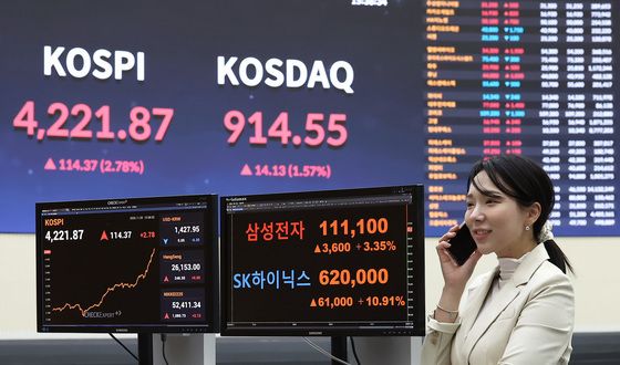 '11만전자·60만닉스' 코스피 신고가 랠리