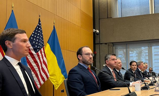 [포토] 제네바서 우크라이나와 협상하는 미국 대표단