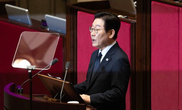 시정연설하는 이재명 대통령