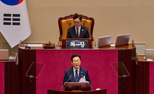 시정연설 하는 이재명 대통령