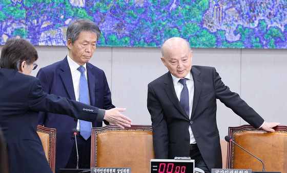 [국감]운영위 출석하는 안청호·김용원